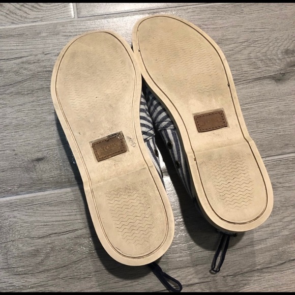 Navy Stripe Nautical Bimini Toms - Picture 4 of 5